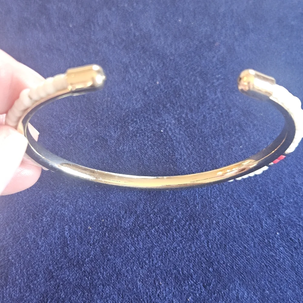 Vintage Goldtone and Multicolor Bangle Set